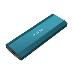 Aisens Caixa Externa M.2 (NGFF) - SATA/NVMe para Usb3.1 Gen2 - Cor Azul