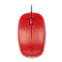 Mouse USB NGS Flame 1000dpi - 3 Botões - Uso Ambidestro - Cor Vermelho