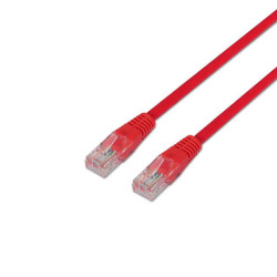 Cabo de rede Aisens RJ45 Cat.6 UTP AWG24 - 2.0m - 10/100/1000 Mbit/s - Cor vermelha