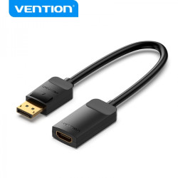 Vention DP Macho para HDMI Fêmea Conversor 4K 60Hz - 0.15m - Cor Preto