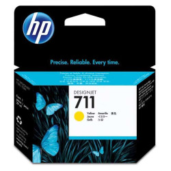 HP 711 Amarelo Cartucho de Tinta Original - CZ132A