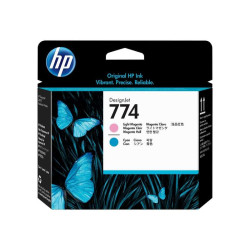 HP 774 Cabeça de Impressão Original - Ciano Light, Magenta Light - P2V98A