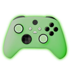 FR-TEC Xbox Glow in The Dark Silicone Case - Punhos Incluídos - Brilho no Escuro - Cor Verde