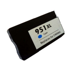 HP 951XL Ciano Cartucho de Tinta Genérico - Substitui CN046AE/CN050AE