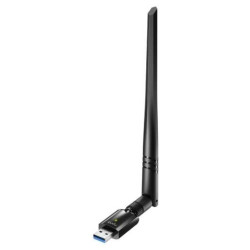Adaptador de Rede Wi-Fi Dual Band Cudy WU1400 USB 3.0 AC1300 - Até 867Mbps em 5GHz - Antena de Alto Ganho