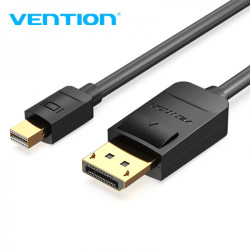 Vention Mini DP Macho para DP Macho 1.2 Cabo 4K - 1.5m - Cor Preto