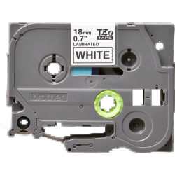 Brother TZe241 Original Laminated Label Tape - Texto preto sobre fundo branco - Largura 18mm x 8 metros