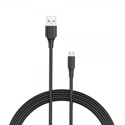 Cabo Vention USB 2.0 Macho a MicroUSB Macho - 2m - 3A - 60W - 480Mbps - Cor Preto