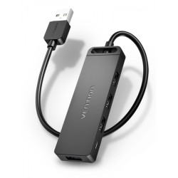 Vention HUB 4 en 1 USB 2.0 a 4xUSB - 1m - Cor Preto