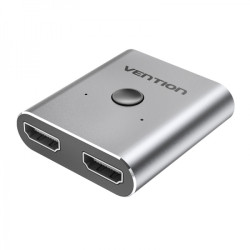 Vention Switch / Splitter HDMI Fêmea para 2xHDMI Fêmea 4K Bidirecional - Alumínio Cinzento