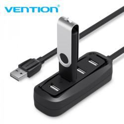 Vention HUB 4 em 1 USB2.0 a 4xUSB2.0 - 0.15m - Cor Preto