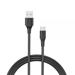 Cabo Vention USB-A Macho a USB-C Macho - 1.5m - 3A - 60W - 480Mbps - Cor Preto