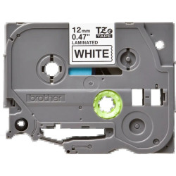 Brother TZe231 Original Laminated Label Tape - Texto preto sobre fundo branco - Largura 12mm x 8 metros
