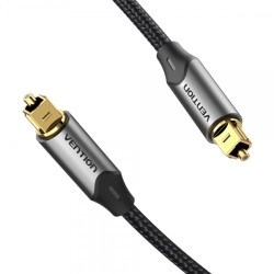 Vention Cabo de Áudio de Fibra Ótica - 1.5m - Cinza Metálico