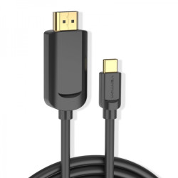 Vention USB-C Macho para HDMI Macho 1.4 4K Converter Cable - 1m - Preto Cor