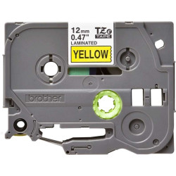 Brother TZe631 Original Laminated Label Tape - Texto preto sobre fundo amarelo - Largura 12mm x 8 metros