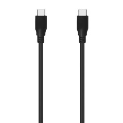 Cabo Aisens USB 3.2 GEN2X2 20GBPS 8K@30Hz 5A 100W E-Marker - Tipo USB-C/M-USB-C/M - 1.0m - Cor Preto
