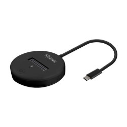 Aisens USB-C Dock M.2 (NGFF) Asuc-M2D013-Bk SATA/NVME a USB3.1 GEN2 - Cor Preto