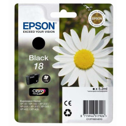 Epson T1801 (18) Preto Cartucho de Tinta Original - C13T18014012