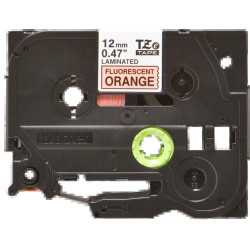 Brother TZe345 Original Laminated Label Tape - Texto branco sobre fundo preto - Largura 18mm x 8 metros