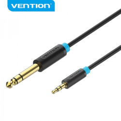 Vention Stereo Jack 6.5 Macho para Jack 3.5 Cabo BABBG Macho - 1m - Cor Preto