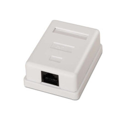 Aisens RJ45 Cat.6 UTP Surface Socket 1 Soquete - Cor Branca