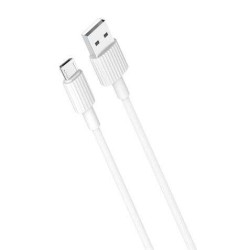 XO NB156 USB-A macho para cabo MicroUSB 2.4A - Carregamento de alta velocidade + transmissão de dados - comprimento 1m