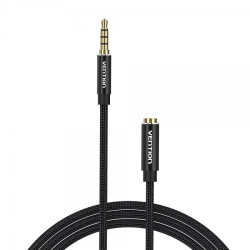 Vention Stereo Jack 3.5 Macho para Jack 3.5 Cabo Fêmea - 2m - Cor Preto