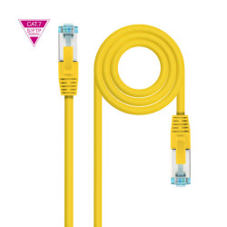 Cabo Nanocable Red Cat.7 LSZH SFTP PIMF AWG26 25cm - Cor Amarelo
