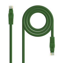 Cabo de rede nanocable LSZH Cat.6A UTP AWG24 30cm - Cor Verde