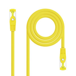 Cabo de rede nanocable LSZH Cat.6A SFTP AWG26 30cm - Cor Amarela
