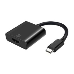 Aisens Conversor USB-C a HDMI 4K@60HZ - USB-C/M-HDMI/H - 15cm - Cor Preto