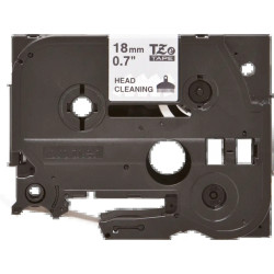 Brother TZe355 Original Laminated Label Tape - Texto branco sobre fundo preto - Largura 24mm x 8 metros