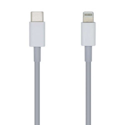 Cabo Aisens Lightning para USB-C USB 2.0 - Lightning/M-USB-C/M - 2.0m - Cor Branca