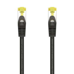 Cabo de rede Aisens RJ45 LSZH Cat.7 600 MHz S/FTP PIMF AWG26 - 0.5M - Cor Preto