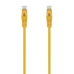 Cabo de rede Aisens RJ45 LSZH CAT.6A 500 MHZ UTP AWG24 - 0.5M - Cor Amarela