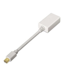 Aisens Conversor Mini DP a HDMI - mDP/M-HDMI A Hembra - 15cm - Cor Branco