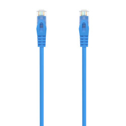 Cabo de rede Aisens RJ45 LSZH CAT.6A 500 MHZ UTP AWG24 - 30CM - Cor Azul