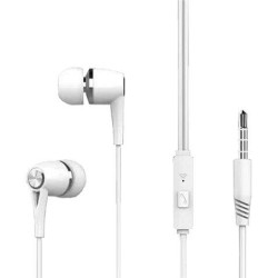Auricular intra-auriculares XO EP21 com microfone - Controles com fio - Conexão Jack de 3,5 mm - Cabo de 1,20 m