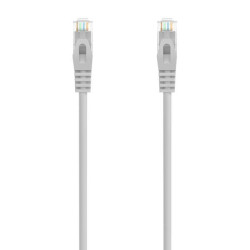 Cabo de rede Aisens RJ45 LSZH CAT.6A 500 MHZ UTP AWG24 - 30CM - Cor cinza