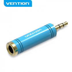 Vention Adapter Jack 3.5 Macho para Jack 6.5 Fêmea - Cor Azul