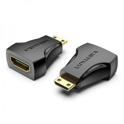 Vention Mini HDMI Macho para HDMI Fêmea Adaptador - Cor Preto