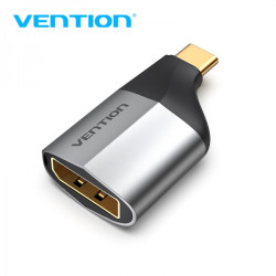 Vention USB-C macho para adaptador fêmea DisplayPort - cor cinza