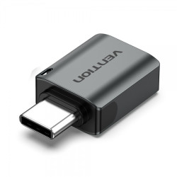 Vention USB-C macho para USB 3.0 fêmea adaptador - cor cinza