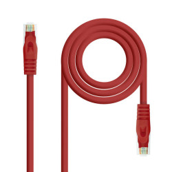 Cabo de reNanocable RJ45 LSZH Cat.6a UTP AWG24 3m - Cor Vermelha