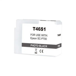 Epson T46S1 Preto Photo Cartucho de Tinta Pigmentada Genérico - Substitui C13T46S100