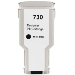 HP 730 Preto Photo Cartucho de Tinta Genérico - Substitui P2V73A/P2V67A