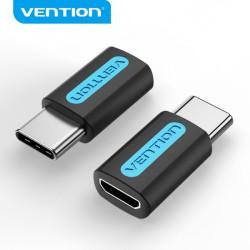Vention Adaptador USB-C Macho a MicroUSB Hembra - Cor Preto