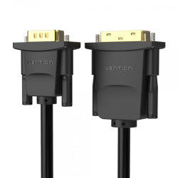 Vention DVI Macho para VGA Conversor Macho - 1m - Cor Preto