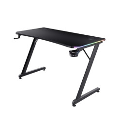Trust GXT 709 Gaming Table - RGB Light - Suporte para copos e gancho para auscultadores